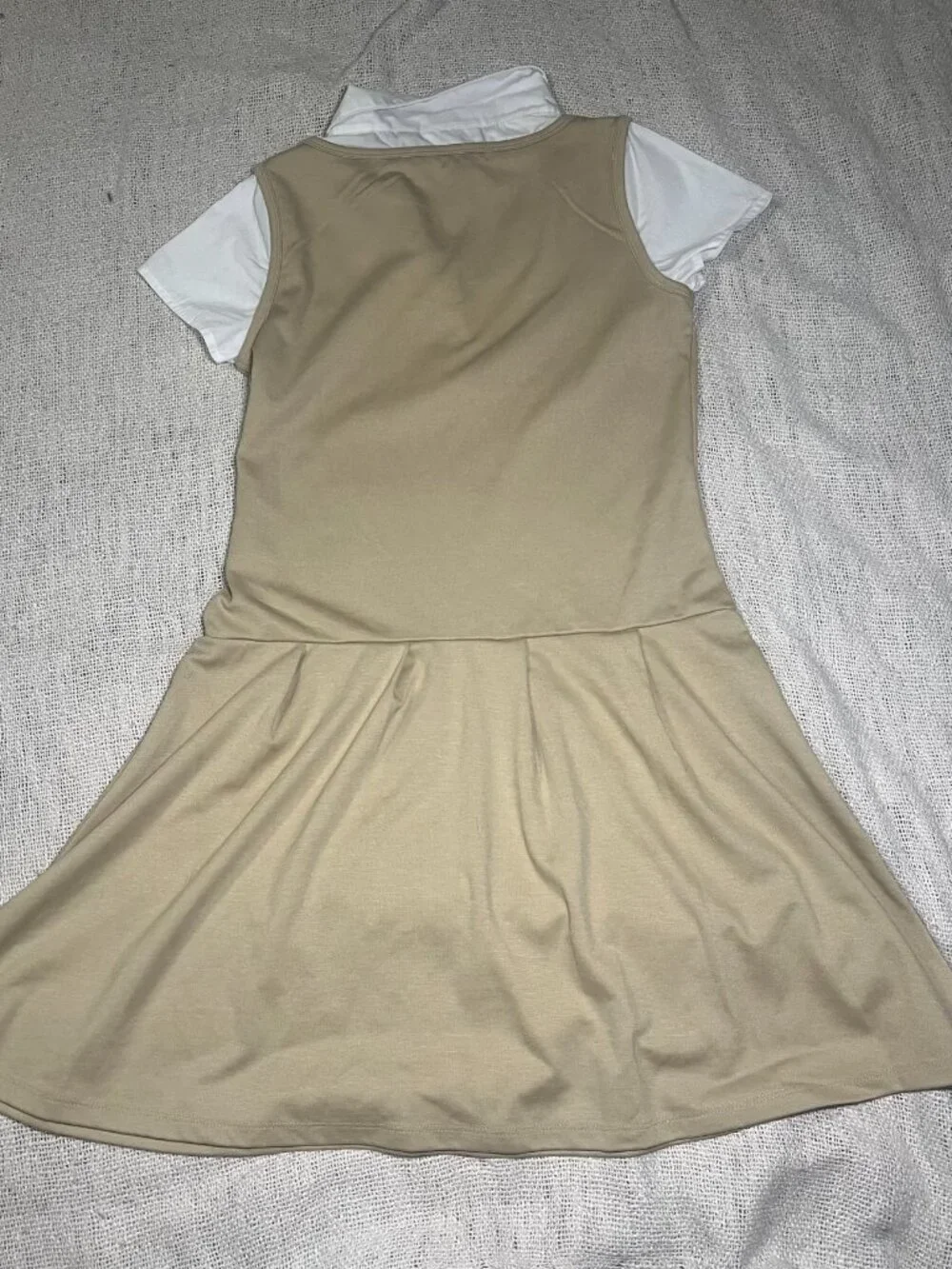 Lot of 2 The Children's Place Girls Uniform Faux Layered 2-in-1 Dresses Size XL - Picture 2 of 8